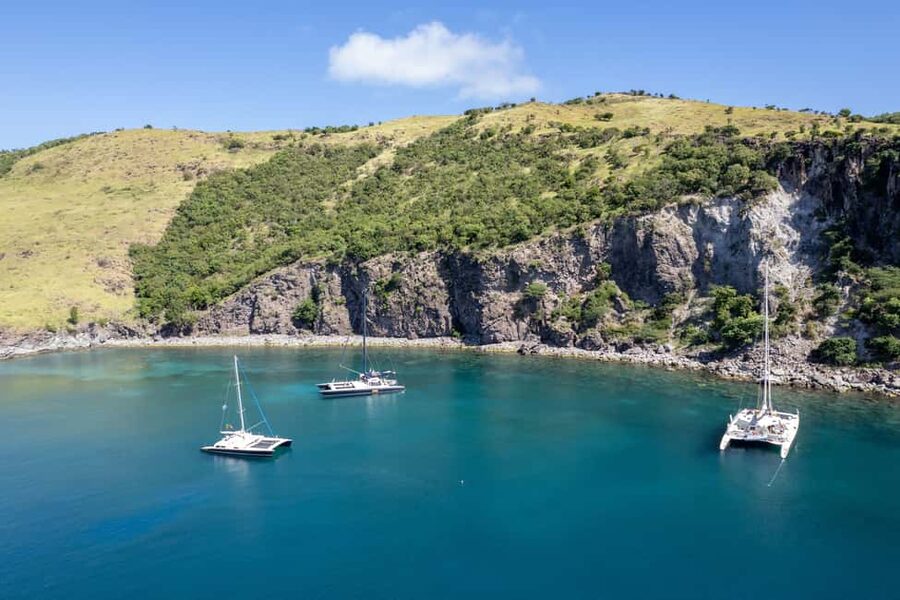 Basseterre: St Kitts 4-hour Catamaran Snorkel Cruise & Lunch - Snorkeling at a cove reached only by sea