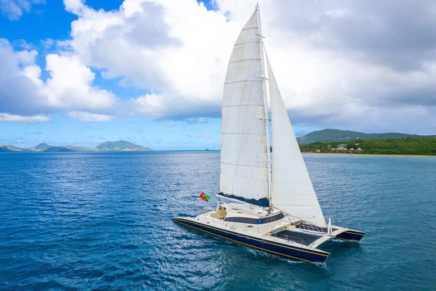 Basseterre: St Kitts 4-hour Catamaran Snorkel Cruise & Lunch - Lunch and the open bar on the ride back