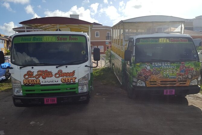 Jungle Bikes Dune Buggy & Beach Tours in St Kitts - Pickup times and the ride to the base