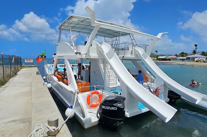Private Half Day with Waterslide Boat - A private catamaran day off St Kitts