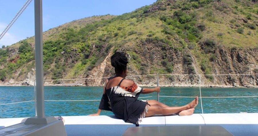 St. Kitts Full-Day Catamaran Cruise to Nevis - Sailing back to St. Kitts in the afternoon