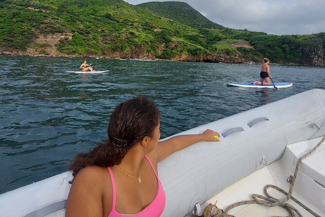 SUP Paddle Board Adventure - The secluded beach stop breaks up the water time